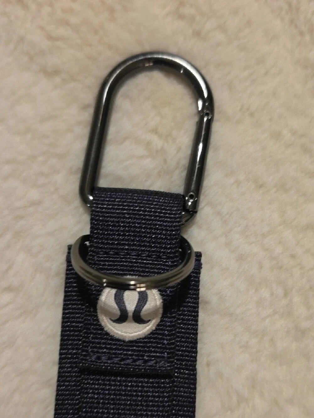 lululemon athletica NAVY Key & Card Holder Strap with CAN (CANADA) LETTERS